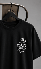 Bee & Daisy Oversized Tee - back on model