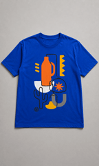 Blue Globe Graphic Tee