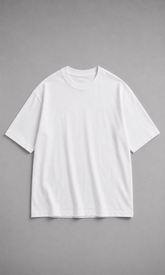 Ropsize Studios Oversized Tee – back graphic on model close-up
