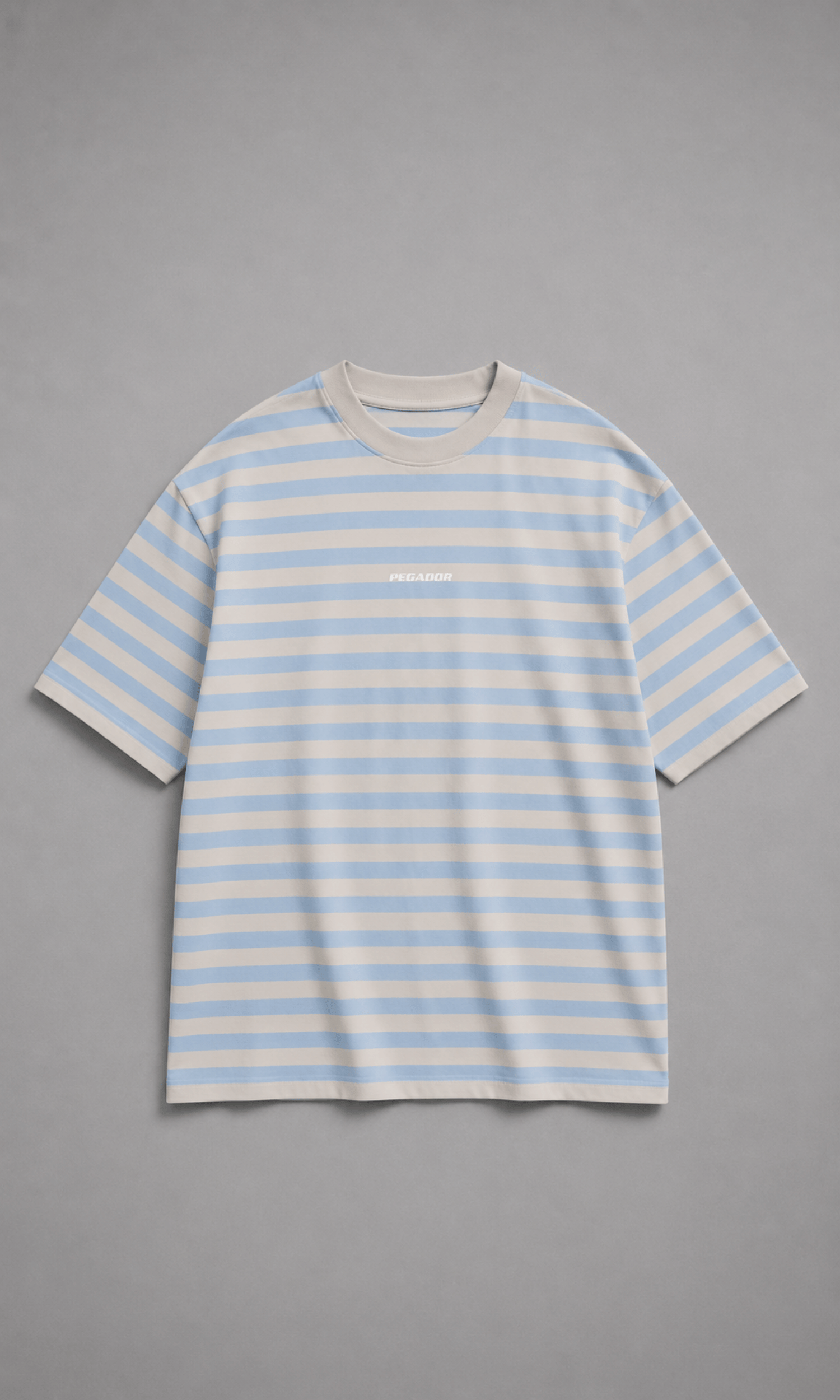 Pegador Striped Oversized T-Shirt - Back on model