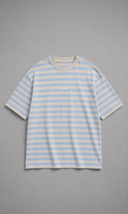 Pegador Striped Oversized T-Shirt - Back on model