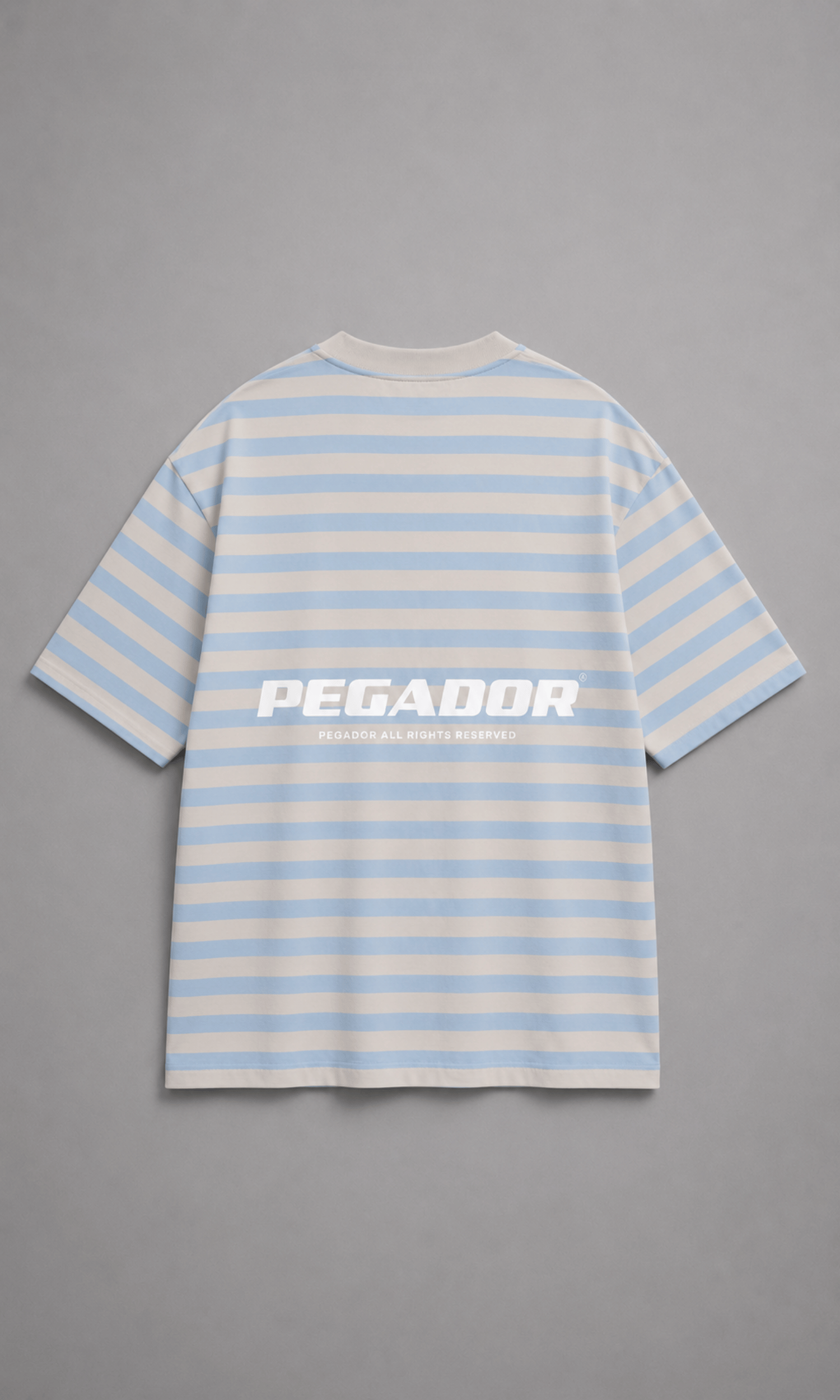 Pegador Striped Oversized T-Shirt - Front flat lay