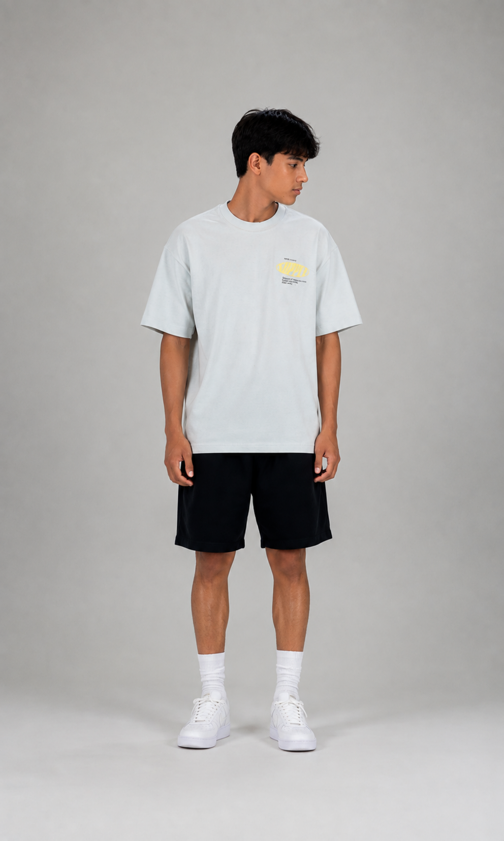 White “Future” Graphic Oversized T-Shirt