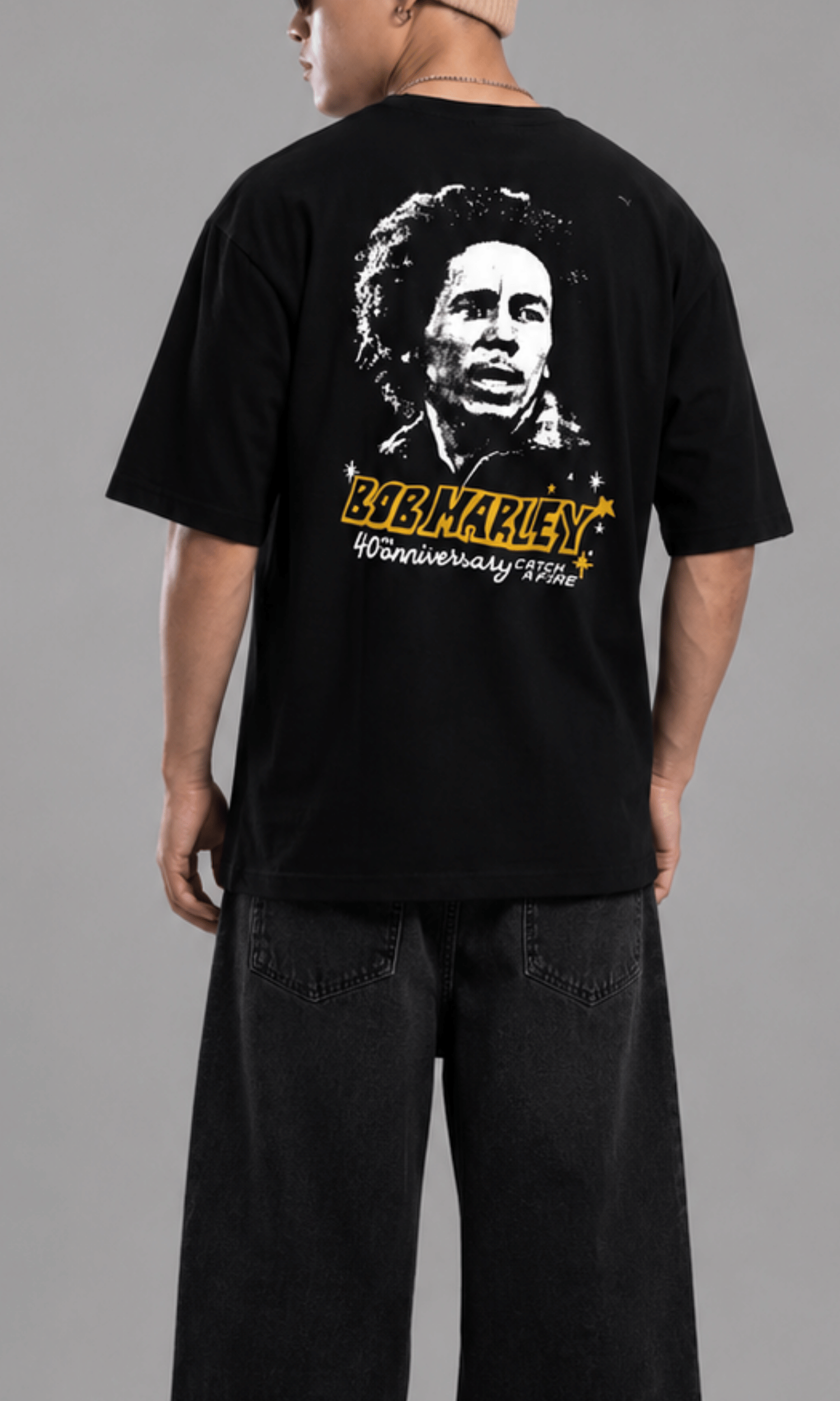 Bob Marley 40th Anniversary Tee - Back flat lay