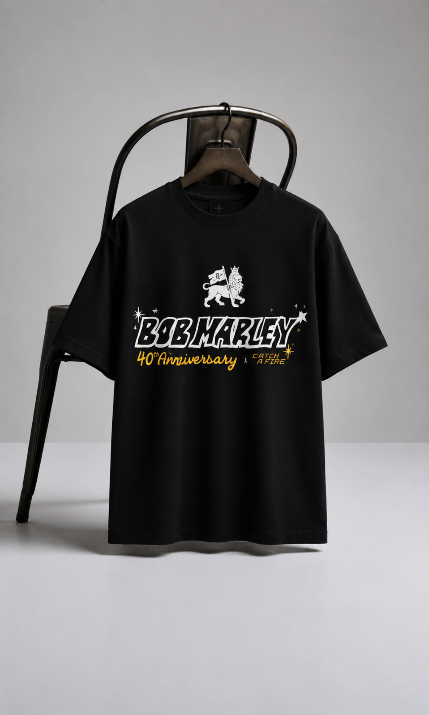 Bob Marley 40th Anniversary Tee - Front on model