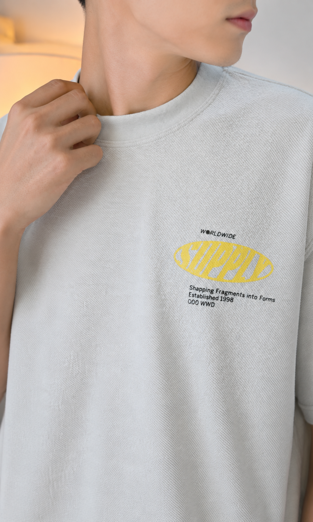 White “Future” Graphic Oversized T-Shirt