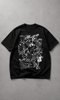 Aurora Graphic Oversized Tee - Close-up of front graphic print