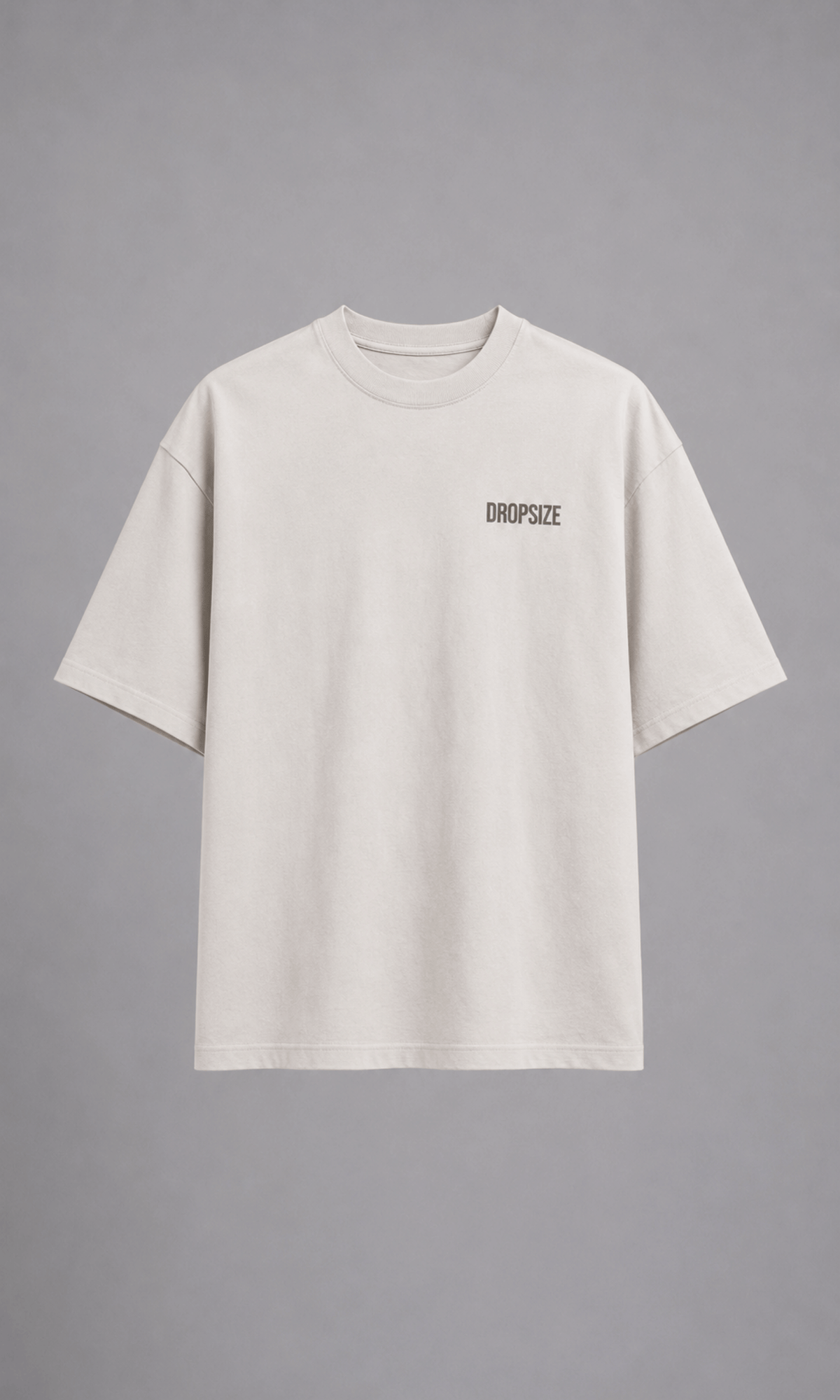 Dropsize Hustle Club Tee - Back graphic close-up on model