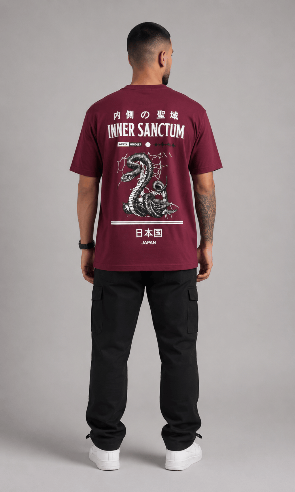 Inner Sanctum Japan Tee - Back full body on model