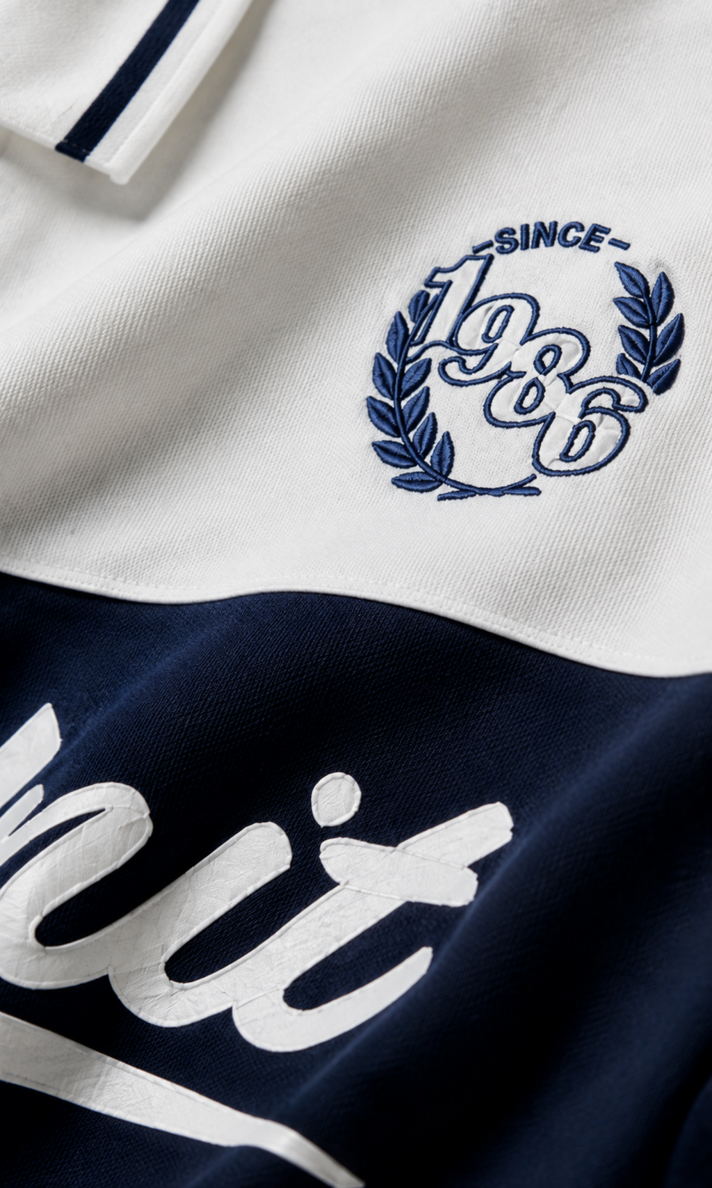 Navy Contrast Polo