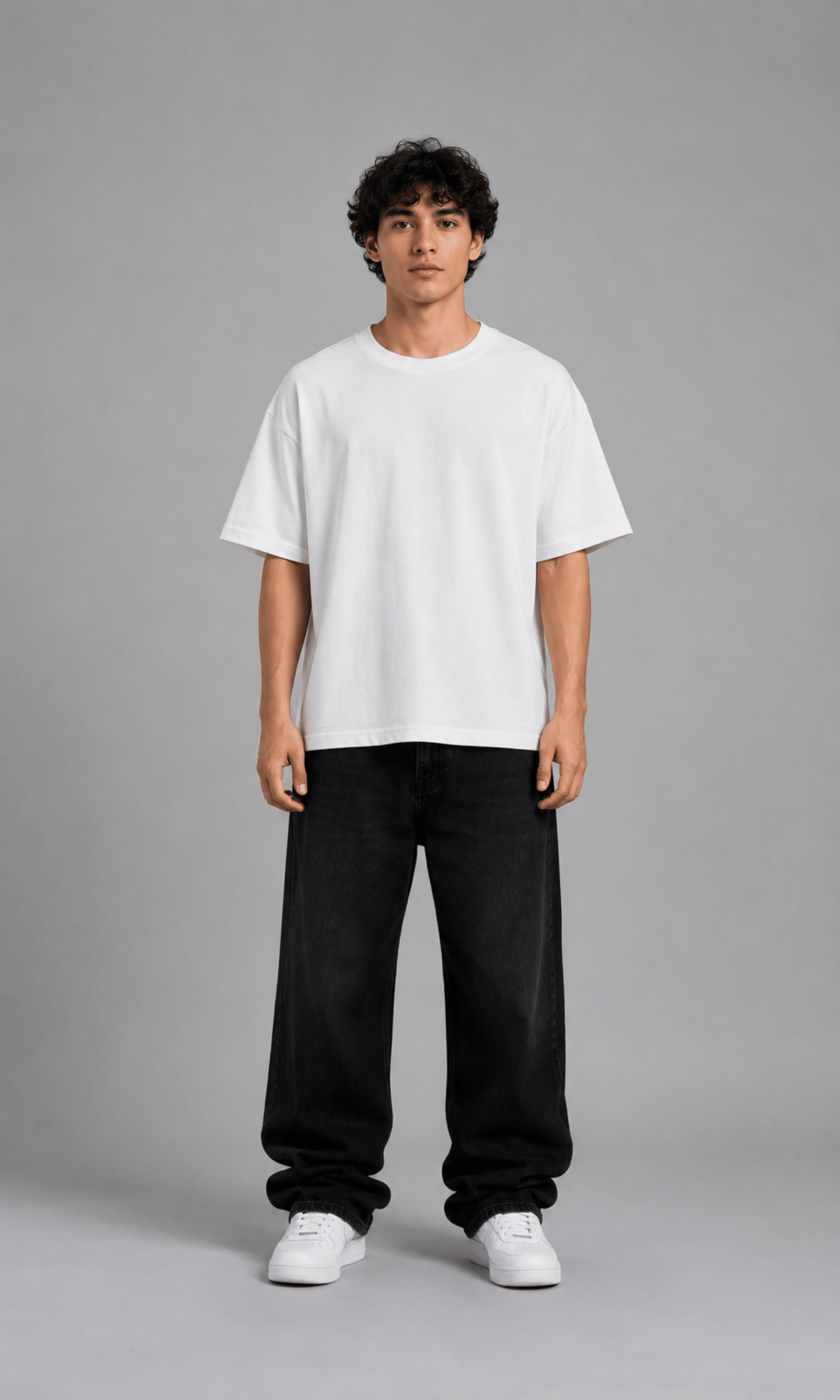 Ropsize Studios Oversized Tee – back on model full body