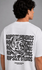 Ropsize Studios Oversized Tee – front flat lay