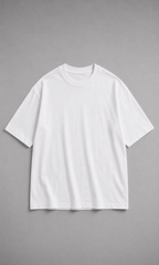 Ropsize Studios Oversized Tee – back graphic on model close-up